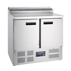 Mostrador de preparación de pizza y ensalada refrigerado 254L Polar Serie G