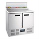 Mostrador de preparación de pizza y ensalada refrigerado 254L Polar Serie G