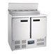 Mostrador de preparación de pizza y ensalada refrigerado 254L Polar Serie G