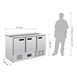 Mostrador de ensaladas refrigerado 368L Polar Serie G