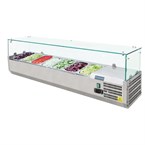 Vitrina frigorífica para ingredientes Polar Serie G 7 cubetas GN1/4