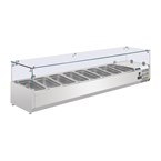 Vitrina frigorífica para ingredientes Polar Serie G 8 cubetas GN1/4