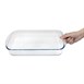 Rustidera rectangular Pyrex 350mm
