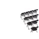 Sillas plegables Bolero negras