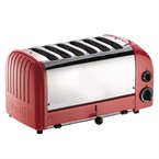 Tostadora Vario 6 rebanadas roja Dualit