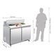 Mostrador de preparación 2 puertas 405L Polar Serie U