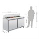 Mostrador de preparación 2 puertas 527L Polar Serie U