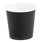 Vasos desechables para espresso negros Fiesta 114ml x1000
