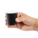 Vasos desechables para espresso negros Fiesta 114ml x1000