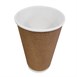 Vaso pared ondulada para bebidas calientes papel kraft Fiesta 455ml (Caja 25)