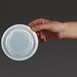 Tapas biodegradables para contenedores de sopa Vegware