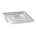 Tapa cuadrada de melamina transparente APS Float 190mm