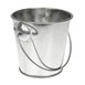 Cubo redondo de acero galvanizado Olympia 70mm