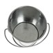 Cubo redondo de acero galvanizado Olympia 70mm