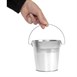 Cubo redondo de acero galvanizado Olympia 130mm