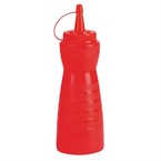 Bote para salsa con tapón rojo 340ml Vogue