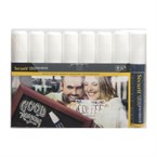 Marcador para pizarra Securit punta 15mm blanco