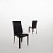 Sillas de comedor Bolero símil cuero negro