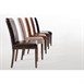 Sillas de comedor Bolero símil cuero marrón oscuro