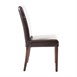 Sillas de comedor Bolero símil cuero marrón oscuro