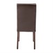 Sillas de comedor Bolero símil cuero marrón oscuro