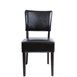 Sillas de comedor símil cuero Bolero marrón oscuro