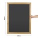 Pizarra de pared de marco de madera 600x 800mm Olympia