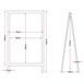 Pizarra caballete Olympia madera 1200 x 700mm