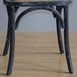 Sillas de comedor Bolero madera con respaldo negro lavado