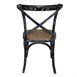 Sillas de comedor Bolero madera con respaldo negro lavado