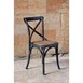 Sillas de comedor Bolero madera con respaldo negro lavado