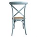 Sillas de comedor Bolero madera con respaldo azul lavado antiguo