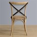 Sillas de comedor Bolero madera con respaldo en cruz metálica natural