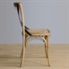 Sillas de comedor Bolero madera con respaldo en cruz metálica natural