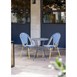 Mesa bistro redonda para terraza Bolero 60cm acero gris