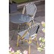Mesa bistro redonda para terraza Bolero 60cm acero gris