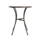 Mesa bistro redonda para terraza Bolero 60cm acero gris