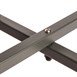 Mesa bistro redonda para terraza Bolero 60cm acero gris