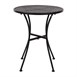 Mesa bistro redonda para terraza Bolero 60cm acero negra