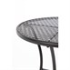 Mesa bistro redonda para terraza Bolero 60cm acero negra