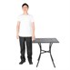Mesa bistro cuadrada para terraza Bolero 70cm acero negra