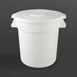Contenedor redondo Vogue blanco