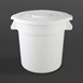 Contenedor grande redondo Vogue blanco