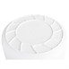 Contenedor grande redondo Vogue blanco