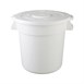 Contenedor grande redondo Vogue blanco