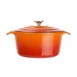 Cazuela de hierro Vogue naranja 4L