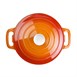 Cazuela de hierro Vogue naranja 4L