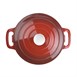 Cazuela de hierro Vogue roja 3,2L