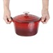 Cazuela de hierro Vogue roja 3,2L