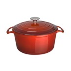 Cazuela de hierro Vogue roja 4L